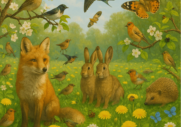 Frühling ist da, genau wie die Tierwelt!
